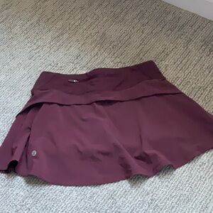 Burgundy Lululemon Athletic Skort